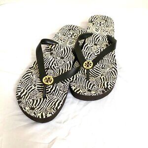 Tory Burch Zebra Platform Sandals